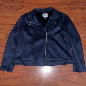Blue suede size XL jacket Old Navy.